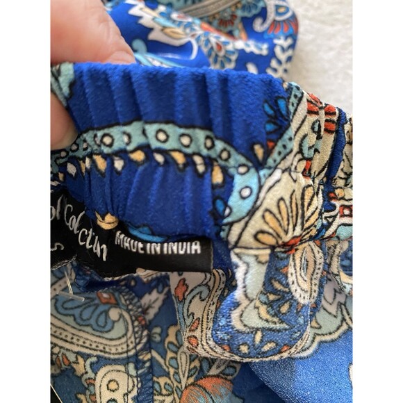 Tolani Collection Zadie Blouse And Pants Size S Blue Paisley New - Picture 11 of 12
